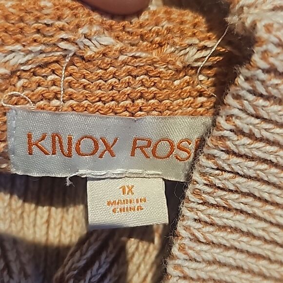 Knox Rose mock turtle neck sweater size 1X - Picture 3 of 7